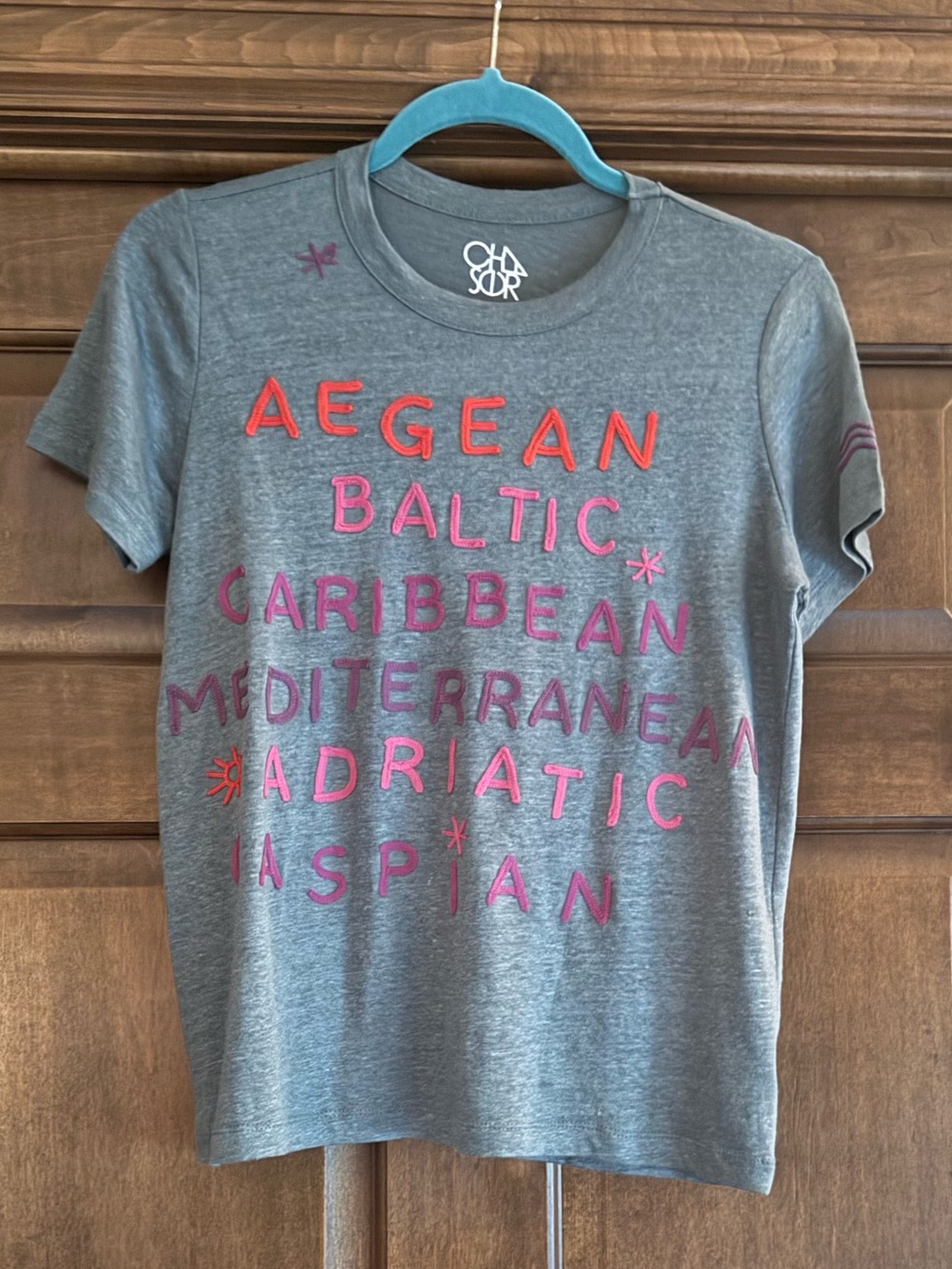 Anthropologie Embroidered T-Shirt XS